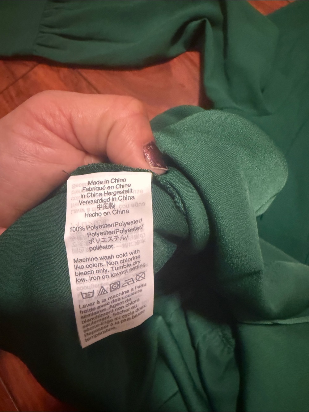 J. Crew Emerald Green Wrap Blouse - Picture 6 of 10